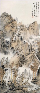 Traditionelle chinesische Kunst Werke - Xuyang Berg Landschaft Kunst Chinesische